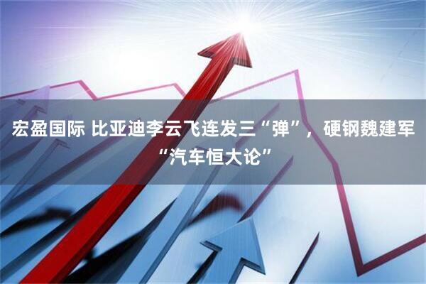 宏盈国际 比亚迪李云飞连发三“弹”，硬钢魏建军“汽车恒大论”