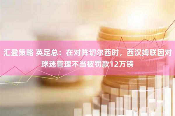 汇盈策略 英足总：在对阵切尔西时，西汉姆联因对球迷管理不当被罚款12万镑