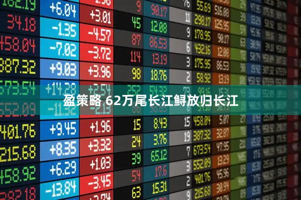 盈策略 62万尾长江鲟放归长江