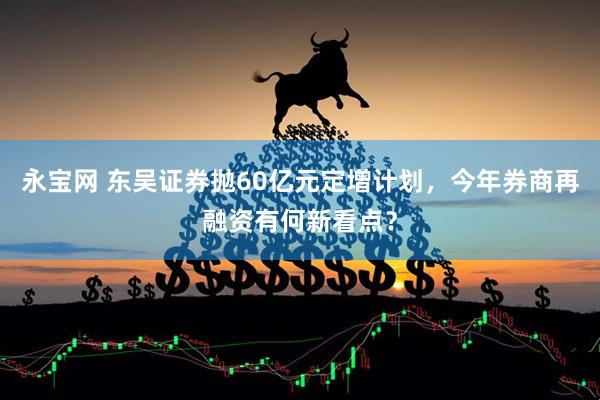 永宝网 东吴证券抛60亿元定增计划，今年券商再融资有何新看点？