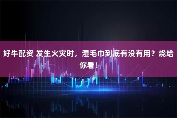 好牛配资 发生火灾时，湿毛巾到底有没有用？烧给你看！